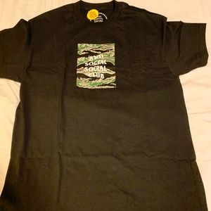 Anti Social Social Club Tiger Camo Black Box Tee